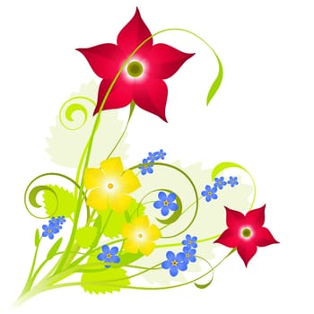 Fresh floral composition