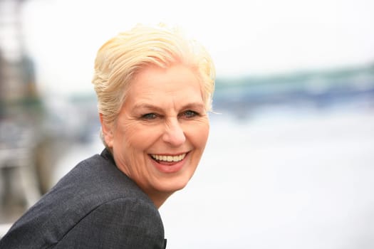 white-haired woman over 50