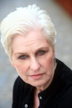 white-haired woman over 50