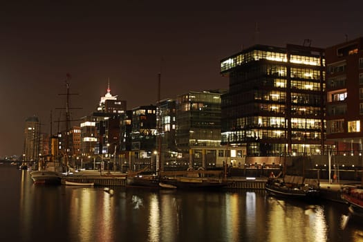 Hamburg Hafencity at night