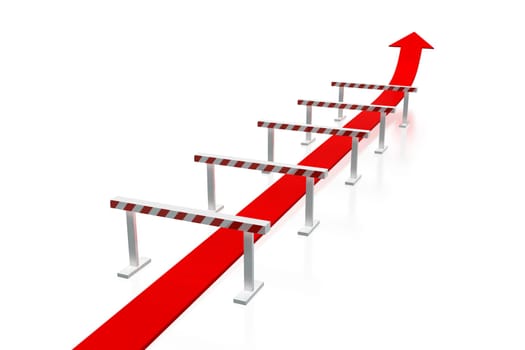 Arrow and obstacles