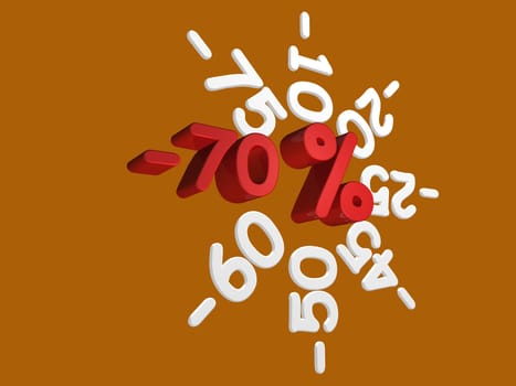 Discount campaign -70 percent