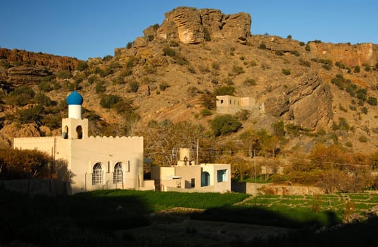 Mosque in the Al Hajar Mountains,Sultanate of Oman
