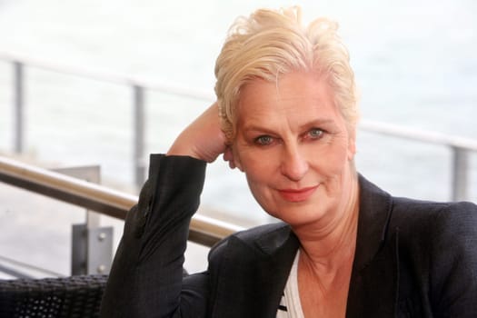 white-haired woman over 50