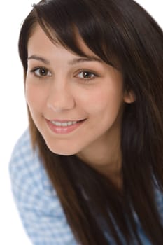 Portrait of beatiful woman young woman in pajamas