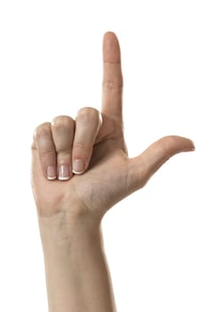 Letter L in ASL