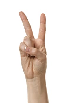 Letter V in ASL