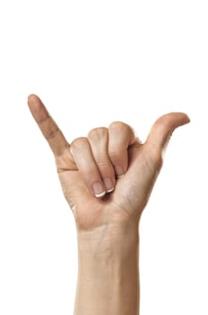 Letter Y in ASL
