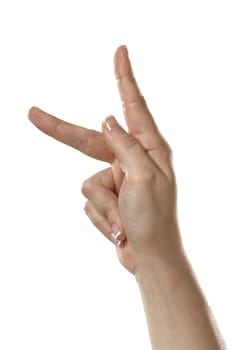 Letter K in ASL