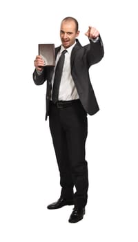 worker on white background