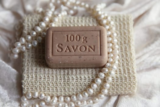 Soap in velvet