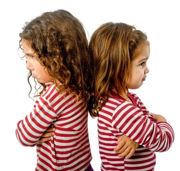 two girls in quarrel