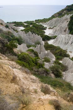 Eroded Clay Formations-Zakynthos, Greece