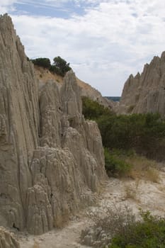 Eroded Clay Formations-Zakynthos, Greece