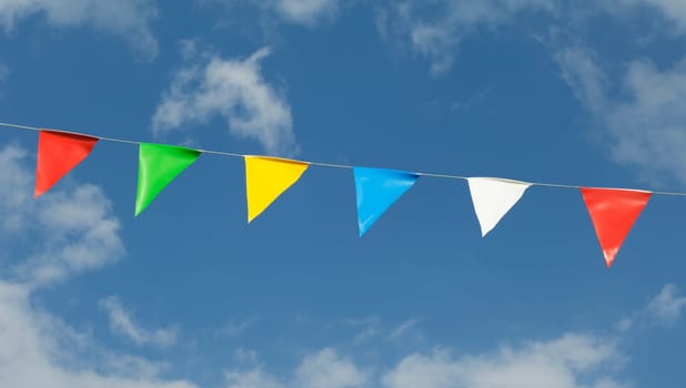 Flags at the folk festival