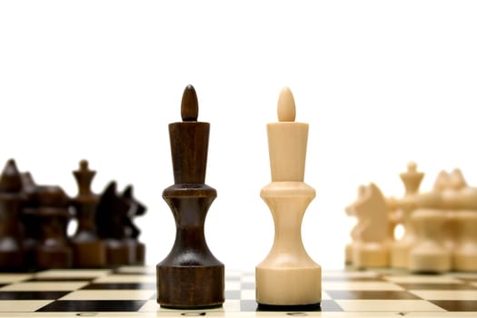 Chess king - confrontation concept