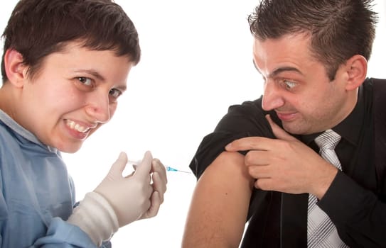 Scared patient