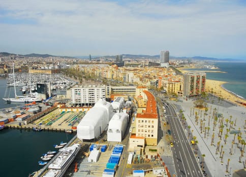 The view over Barcelona