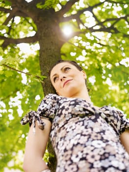 woman looking at camera and smiling