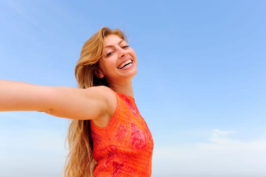 Joie de vivre woman in summer