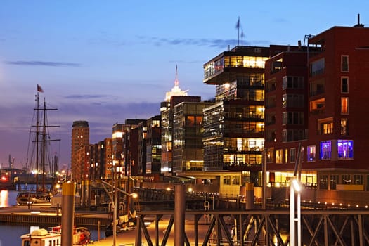 Hamburg Hafencity in the evening - DRI