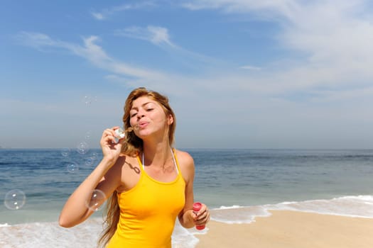 Joie de vivre woman in summer