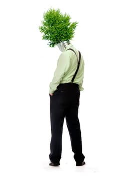 Green energy symbol