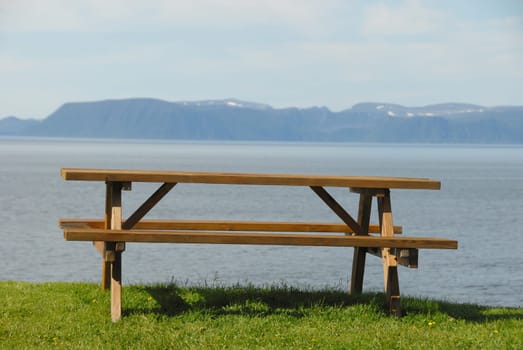 Bench by the sea
