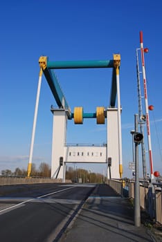 Lifting bridge in the Altes Land
