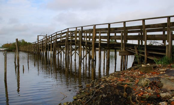 wooden bridge