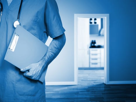 young doctor at work