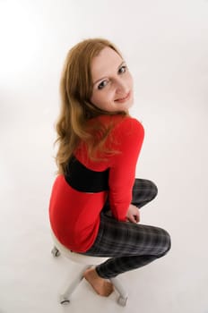amiable on the stool