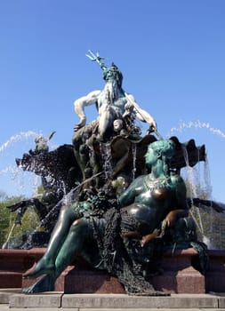 Neptune Fountain at Alexanderplatz,Germany,Berlin