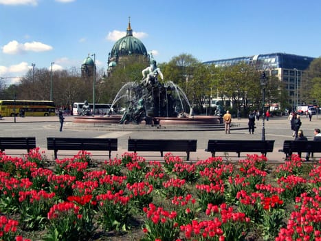 Neptune Fountain at Alexanderplatz