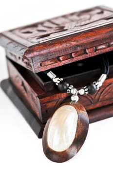 Wooden jewelry box