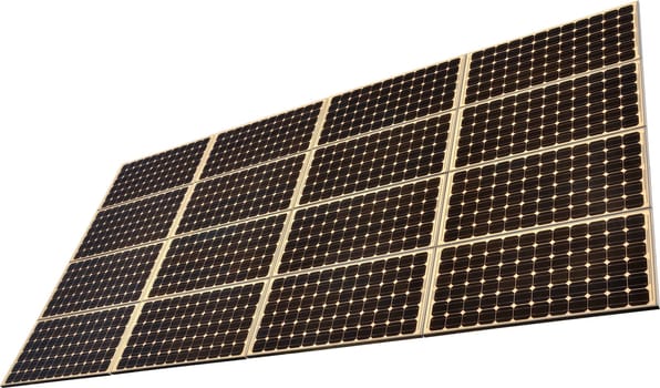 Solar Power Panel isolated on white