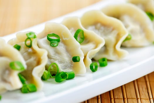 Plate of dumplings