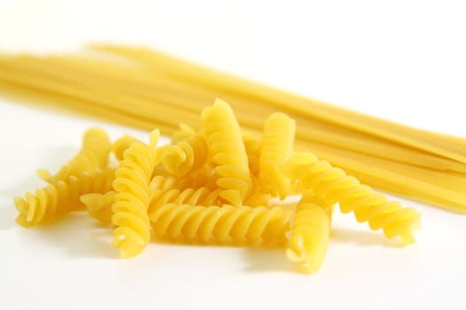 Noodles uncooked - Spaghetti Fussili soup noodles