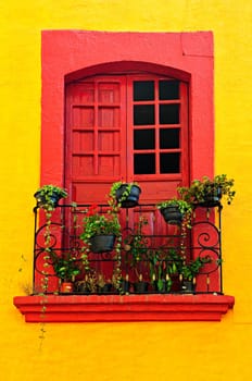 Window on Mexican house