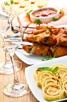 Assorted appetizers