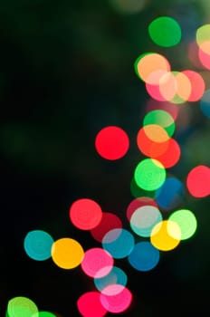 Blurred Christmas lights