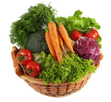 Salad and vegetables