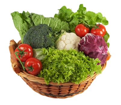 Salad and vegetables