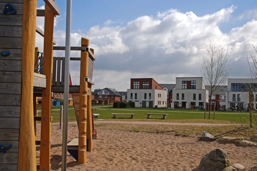 New buildings with playground