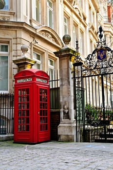 Telephone box in London