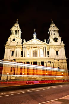 St. Pauls Cathedral London at night