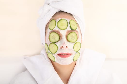 Cucumber Mask Portrait
