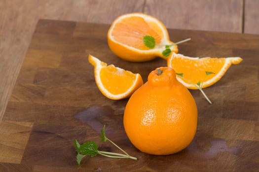 Mint and orange