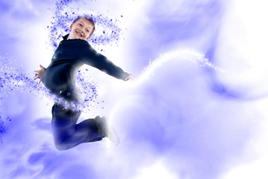 Boy in the starry sky wd713