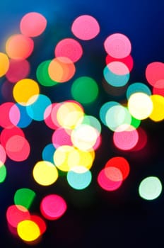 Blurred Christmas lights